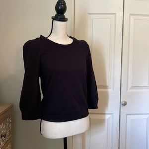 INC sweatshirt with puff sleeves